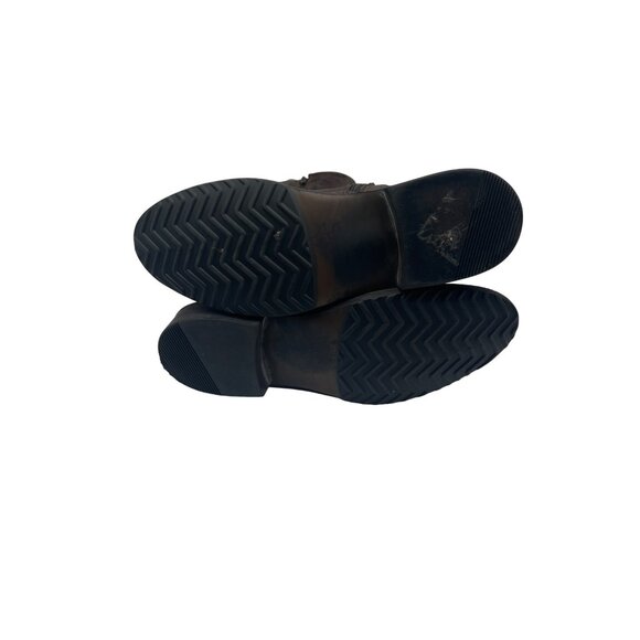 Boemos Women's Dark Brown Leather Knee-High Riding Boots Size 7.5 - Picture 8 of 10